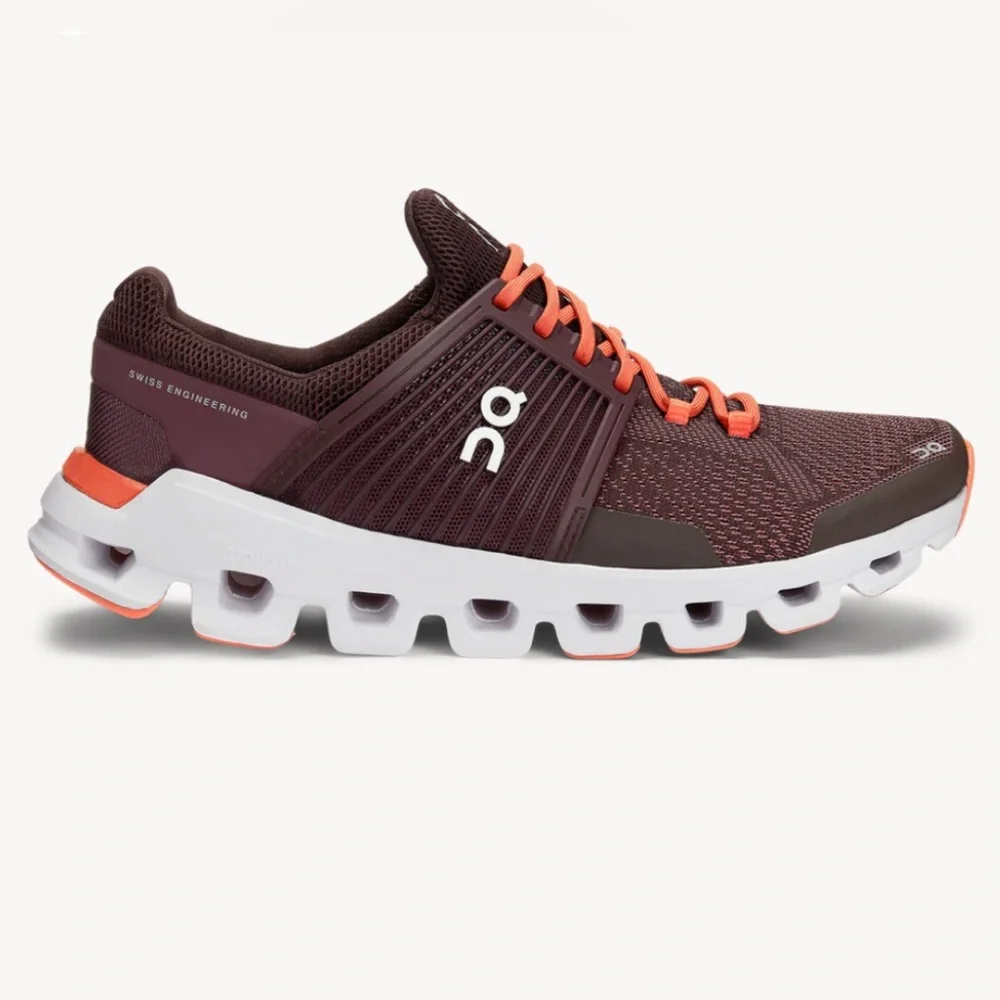 On Running Women’s Plum /dawn Running shoes lace up cloudswift mesh Sneakers 9.5